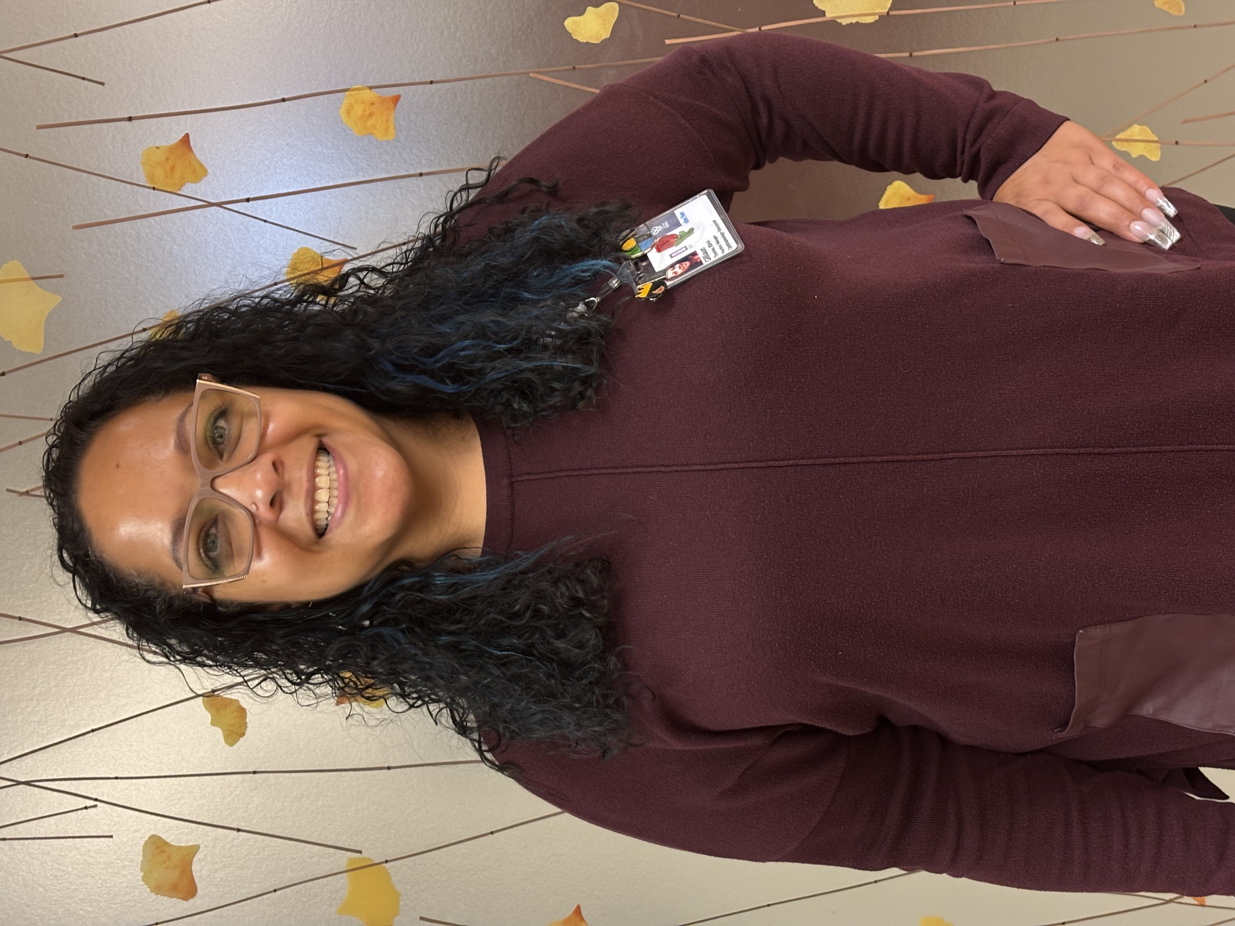 Gilliaun Thomas poses with a smile for the camera.