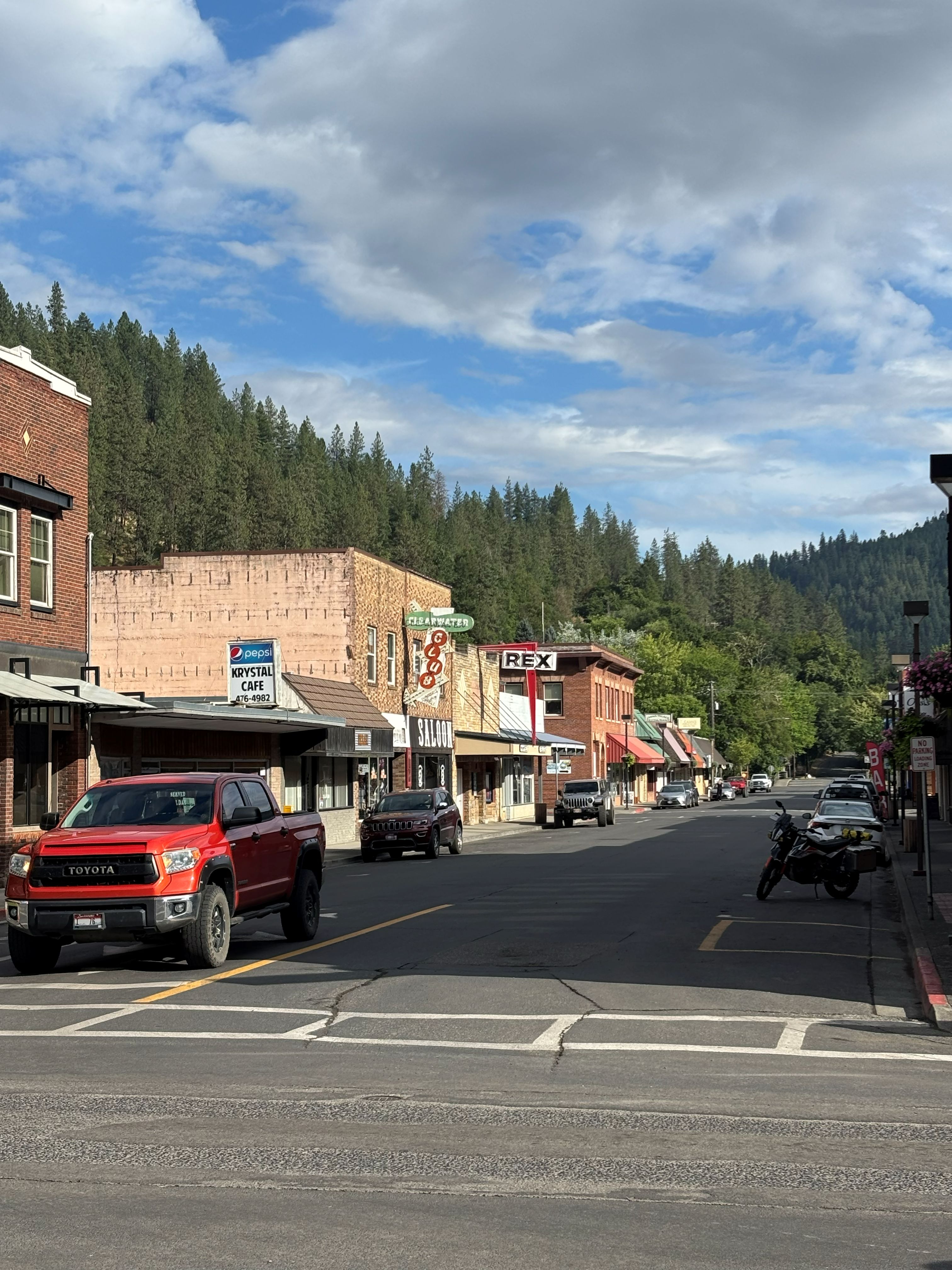 Photo of downtown Orofino, Idaho