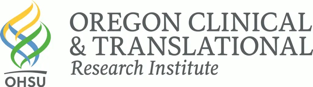 the Oregon Clinical and Translational Institute (OCTRI) logo hyperlinked to their website