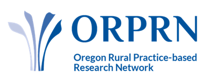 Oregon Rural Practice-Based Research Network (ORPRN:) logo hyperlinked to their home page