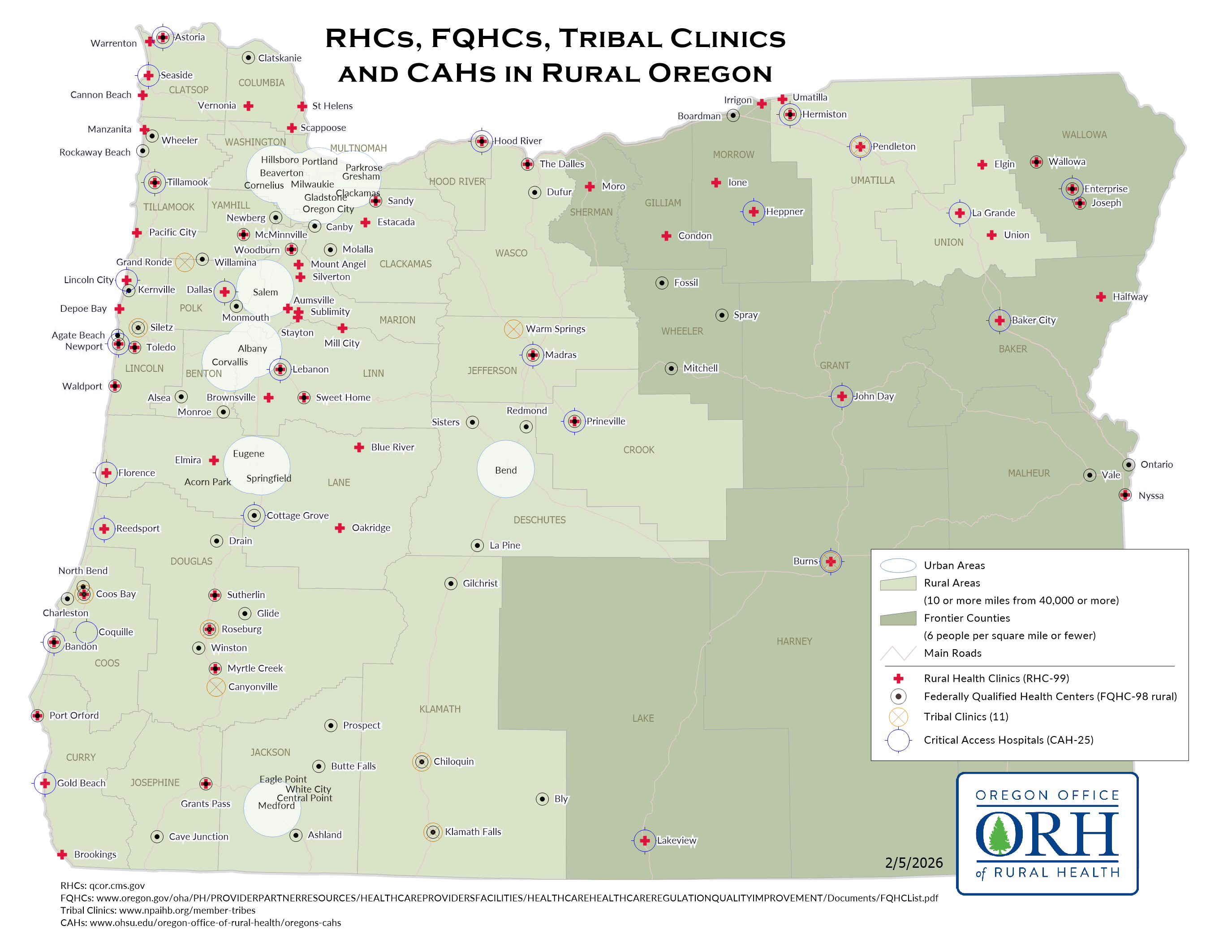 Rural Safety Net Map
