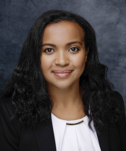 Woman smiling