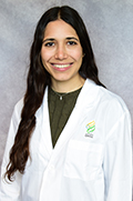 Dr. Sara Khattab smiles for a portrait photo