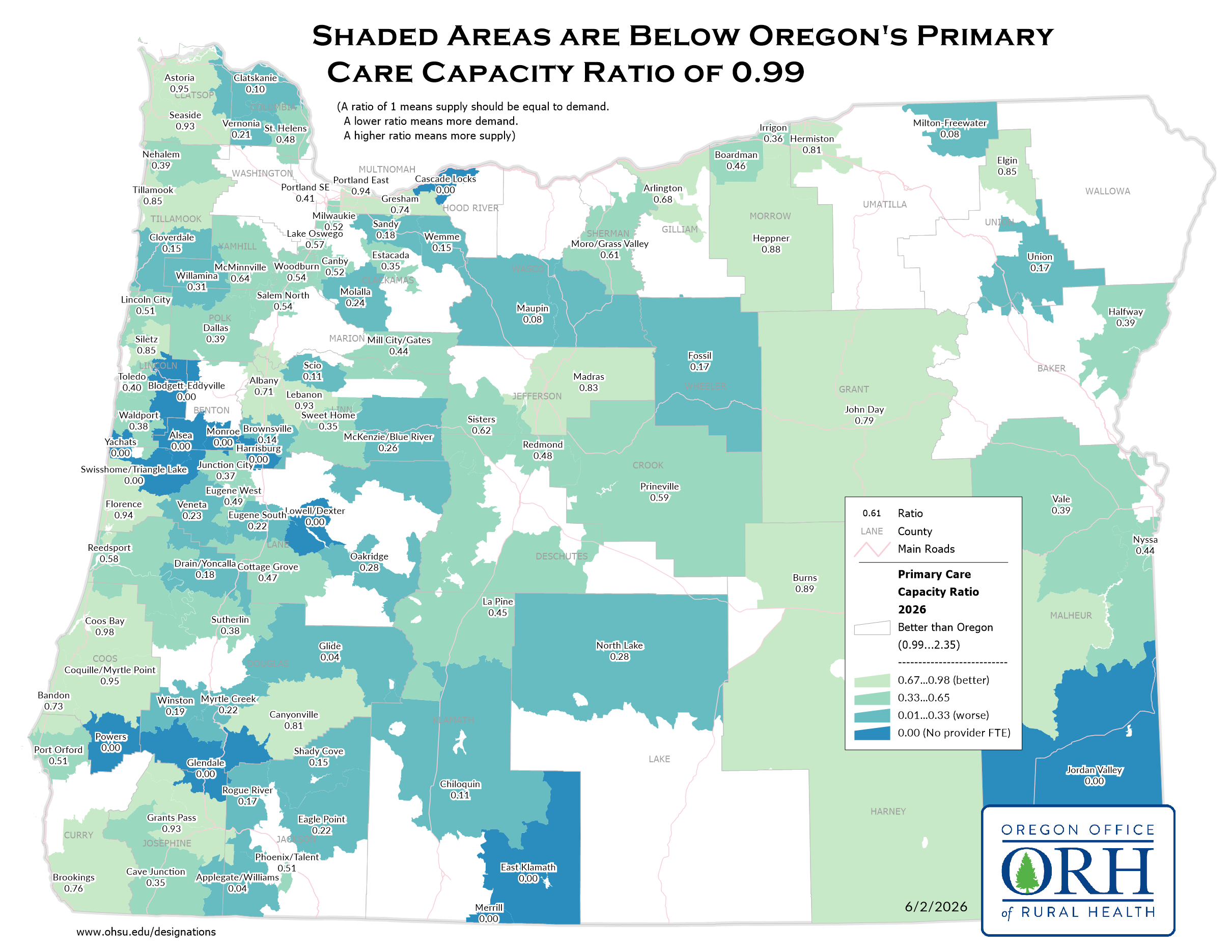 2026 Primary Care Capacity Map