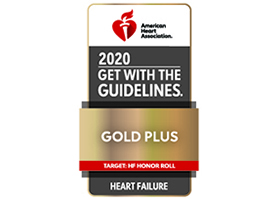 KCVI Cardio American Heart Association (AHA) Get with the Guidelines Gold Plus Badge