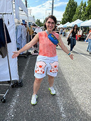 Amy Lorber at an outdoor market