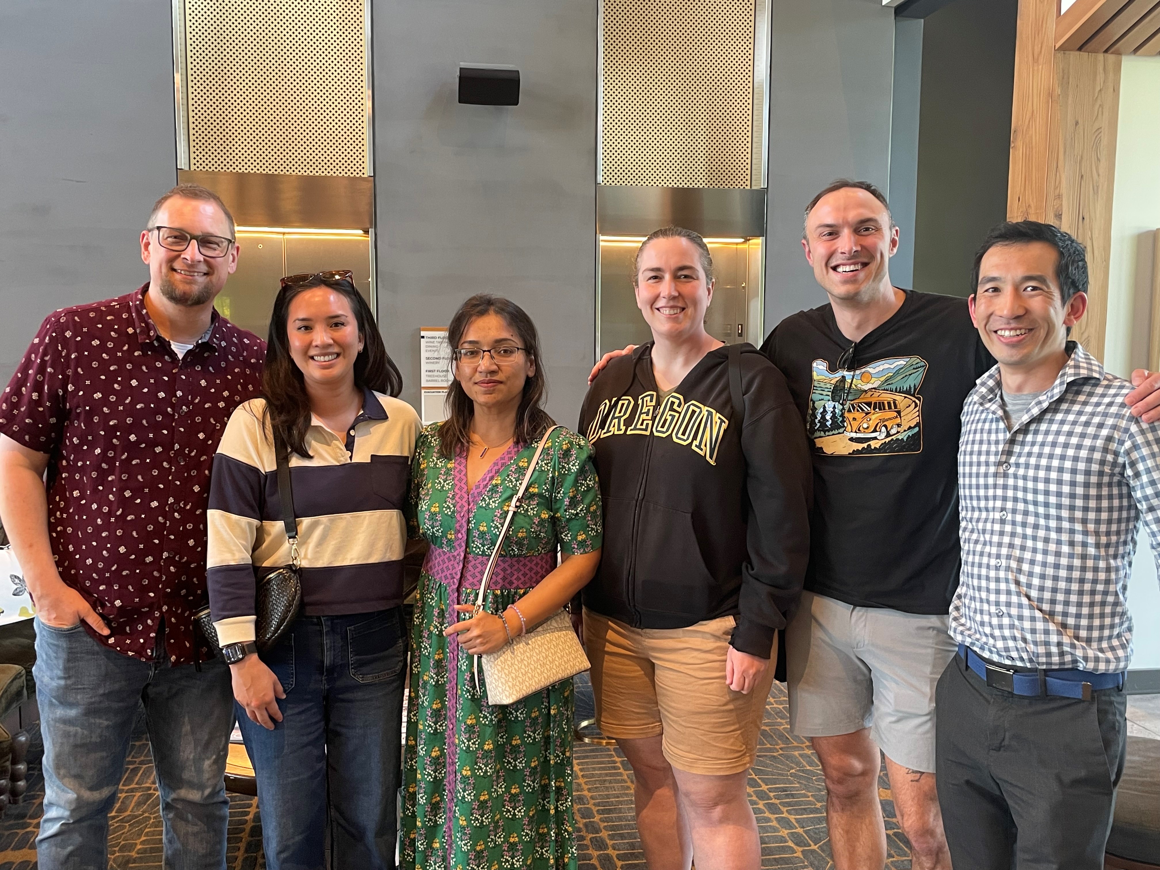 Current and former fellows with Dr. Kamalika Roy (PD) and Trey Branch (PC)
