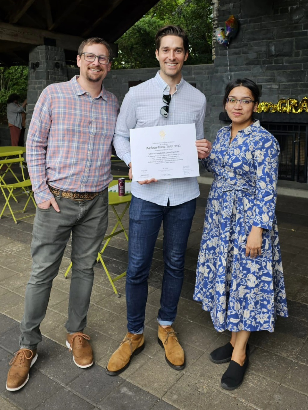 Nick Tacke, MD graduating from fellowship