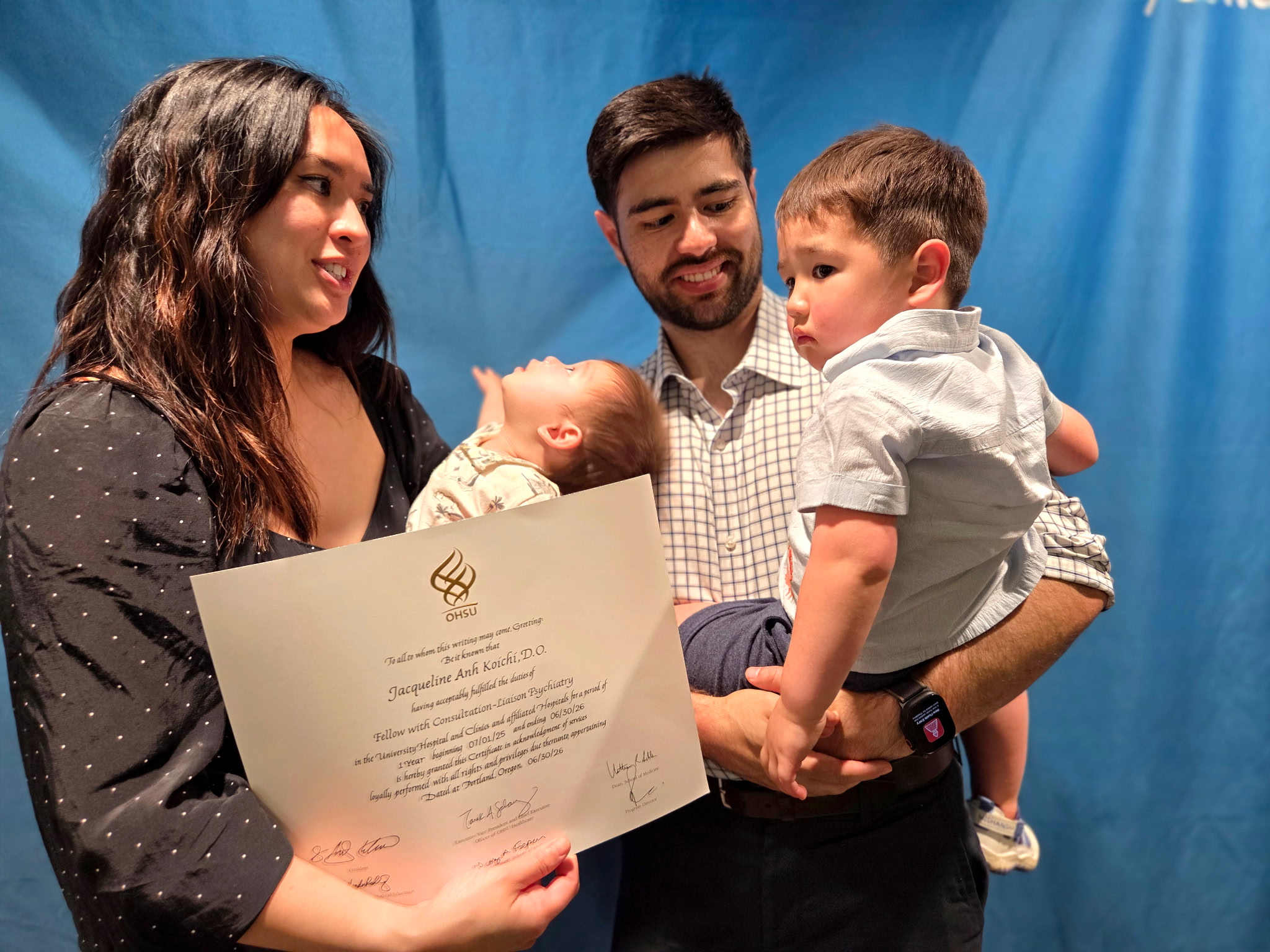 Jackie Koichi, DO graduating from fellowship