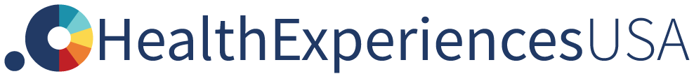 Health Experiences USA logo, featuring a multicolored circular icon and the text “HealthExperiencesUSA.”